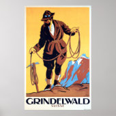 Bergbeklimmer in Grindelwald, Zwitserland Poster (Voorkant)