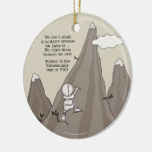 bergbeklimmer keramisch ornament (Links)