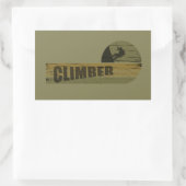 Bergbeklimmer klimmer rechthoekige sticker (Tas)
