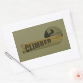 Bergbeklimmer klimmer rechthoekige sticker (Envelop)
