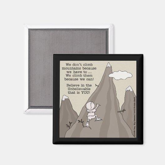 bergbeklimmer magneet (Voorkant / Achterkant)