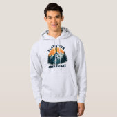 Bergbeklimmer met Hoogtevrees Hoodie (Voorkant volledig)