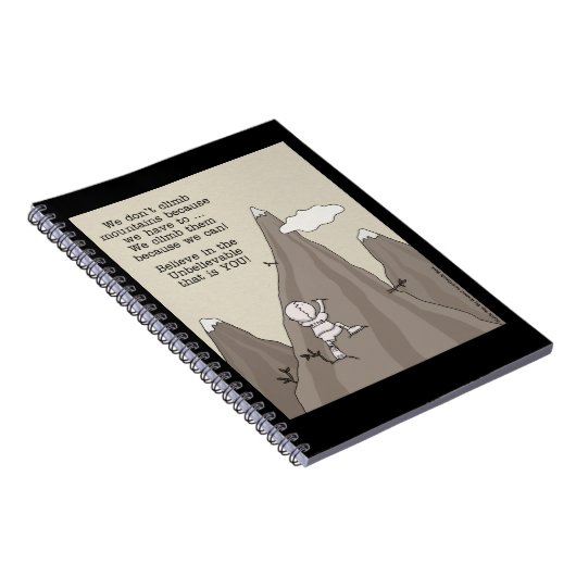 bergbeklimmer notitieboek (Rechterzijde)