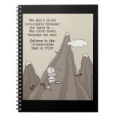 bergbeklimmer notitieboek (Voorkant)