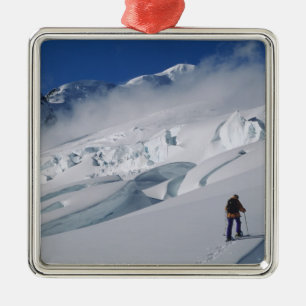 Bergbeklimmer op de Tasman-gletsjer in Mount Metalen Ornament