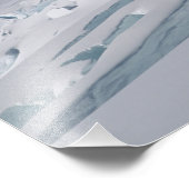 Bergbeklimmer op de Tasman-gletsjer op de berg Foto Afdruk (Hoek)