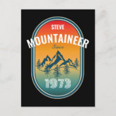 Bergbeklimmer Personaliseer  Verjaardag Briefkaart (Voorkant)