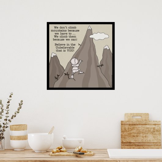 bergbeklimmer poster (Keuken)
