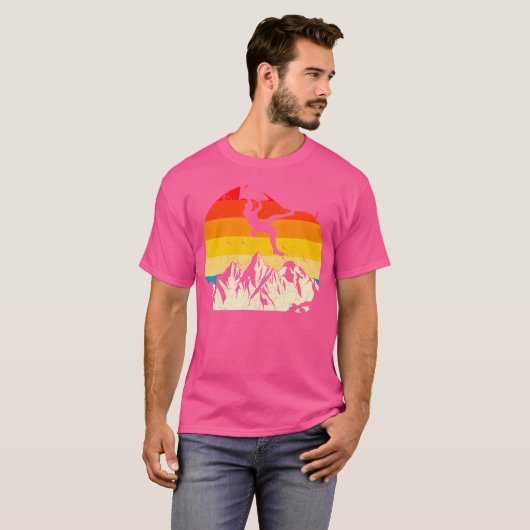 bergbeklimmer t-shirt (Voorkant volledig)