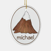 Bergbeklimmer van de bergbeklimmer die de Camping Keramisch Ornament (Rechts)