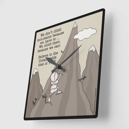 bergbeklimmer vierkante klok (Hoek)