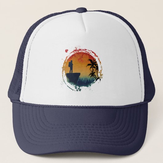 BERGBEKLIMMER VINTAGE ROTSKLIMMEN TRUCKER PET (Voorkant)