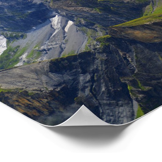 Bergbeklimmerij in de Zwitserse alpen Poster (Hoek)