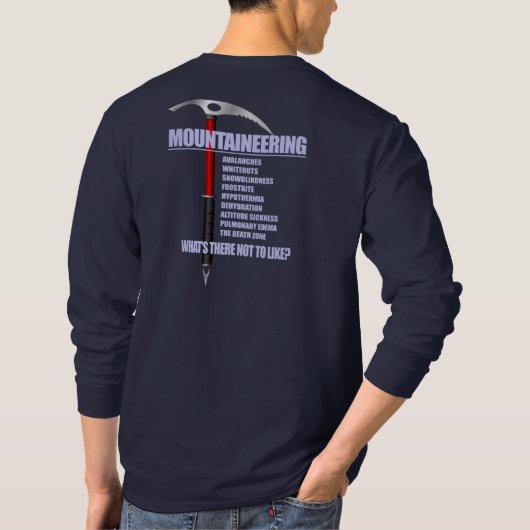 Bergbeklimmering 2 t-shirt (Achterkant)
