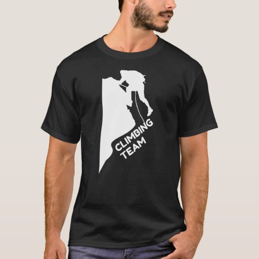 Bergbeklimmerontwerp met korte snede t-shirt (Voorkant)