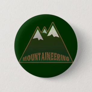 bergbeklimmers, bergstijl ronde button 5,7 cm