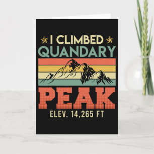 Bergbeklimmers klimmen Quandary Peak-top Wandelen Kaart