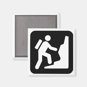 Bergbeklimmersymbool Magnet