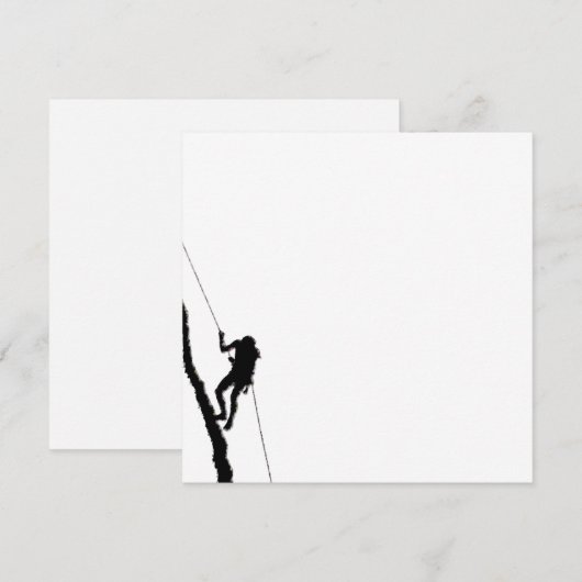 Bergbeklimmeruitnodiging Kaart (Voorkant / Achterkant)