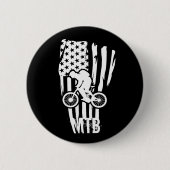 bergbeklimming amerikaanse vlag ronde button 5,7 cm (Voorkant)