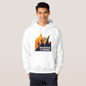 Bergbeklimming avontuur Silhouet Hoodie (Voorkant volledig)
