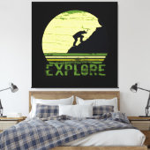 bergbeklimming canvas afdruk (Insitu (Slaapkamer))