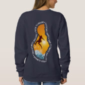 bergbeklimming | Dames sweatshirt (Achterkant)