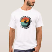 bergbeklimming is mijn therapie 4 Mannen T-shirt (Voorkant)