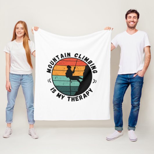 bergbeklimming is mijn therapievluier fleece deken (In situ)