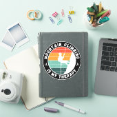 bergbeklimming is mijn Therapy White Option Sticker (iPad Cover)