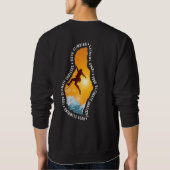 bergbeklimming | Mannen sweatshirt (Achterkant)
