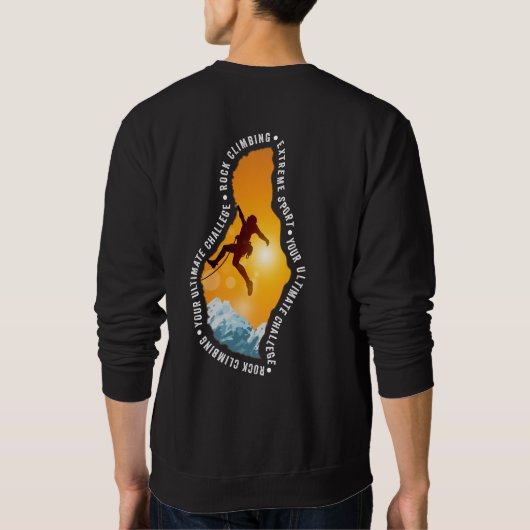 bergbeklimming | Mannen sweatshirt (Achterkant)