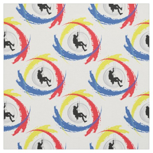 Bergbeklimming Tricolor Emblem Stof (Swatch)