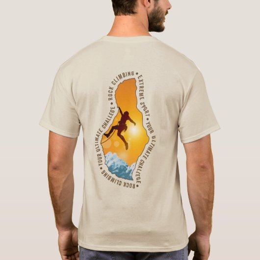 bergbeklimming | Volwassene T-shirt (Achterkant)
