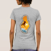 bergbeklimming | Vrouwen Slim Fit T-shirt (Achterkant)