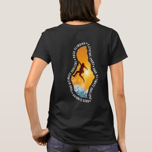 bergbeklimming | Vrouwen T-shirt (Achterkant)