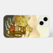 bergbeklimming wandelende fitnesssport iPhone hoesje (Achterkant horizontaal)