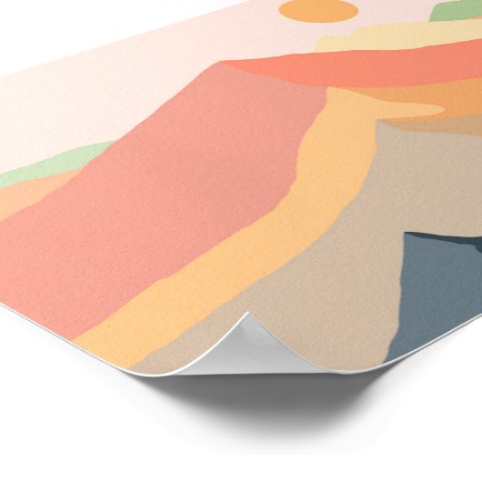 Bergbereik Poster (Hoek)