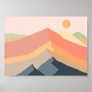 Bergbereik Poster