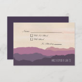 "Bergbereik" Wedding RSVP Briefkaart 3,5 inch x5" (Voorkant / Achterkant)
