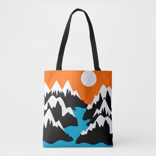Bergbereiken stroombereiken tote bag (Voorkant)