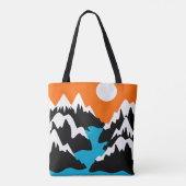 Bergbereiken stroombereiken tote bag (Achterkant)