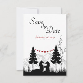 Bergberen Save the Date Trouw Aankondiging