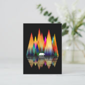 BERGBERENREGENBOOG BRIEFKAART (Staand voorkant)