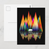BERGBERENREGENBOOG BRIEFKAART (Voorkant / Achterkant)