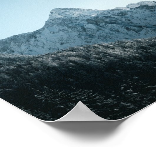 Bergbergen en sparserbos poster (Hoek)