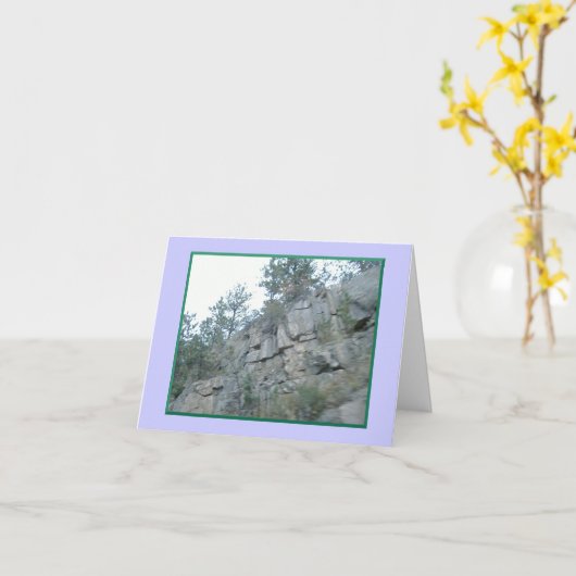 Bergbergen weg maar in mijn hartkaartjes kaart (Gele Bloem)