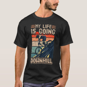 Bergbergfiets Fahrrad Mijn leven gaat goed T-shirt