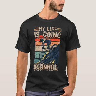 Bergbergfiets Fahrrad Mijn leven gaat goed T-shirt