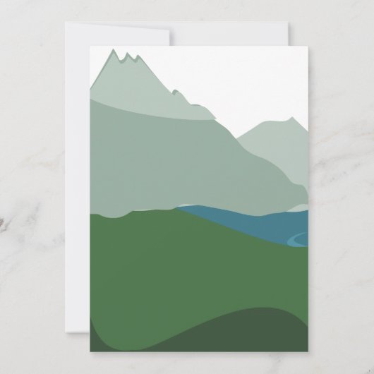 Bergbergkampering Kaart (Achterkant)